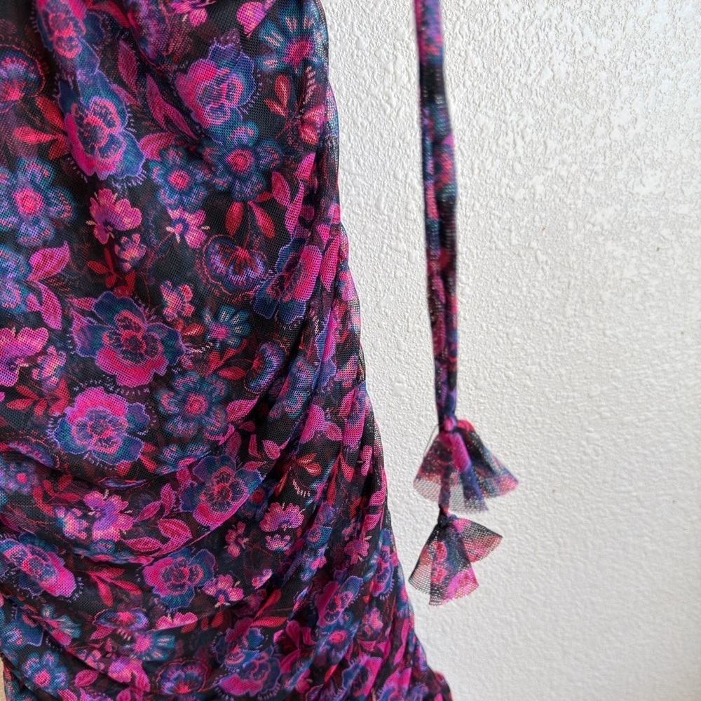 MISA Los Angeles Nicola Midi Dress in Electric Ditsy - Picture 6 of 9